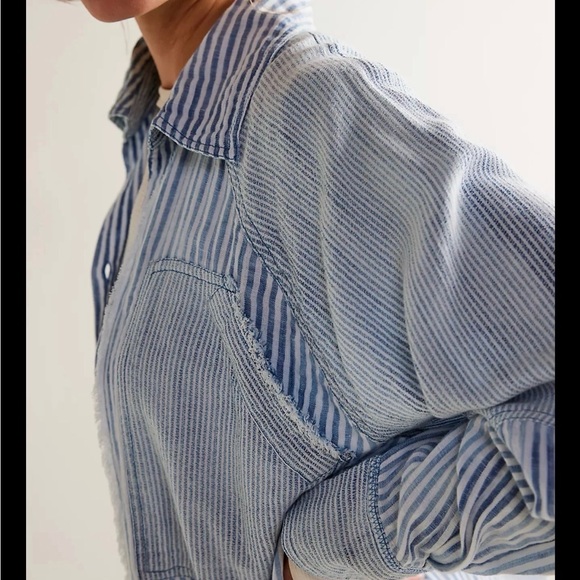 We The Free Indigo Skies Striped Shirt - Picture 2 of 7